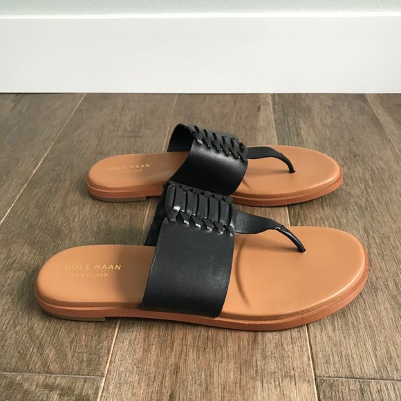 Cole Haan Sandals - Black and Tan - Women's Size 7.5 - Picture 9 of 13